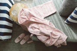 Robe & Slipper Set - Lauren'S Pink Stripe^Business & Pleasure Co. Fashion