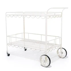 The Al Fresco Bar Cart - Antique White^Business & Pleasure Co. Clearance