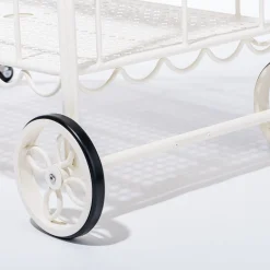 The Al Fresco Bar Cart - Antique White^Business & Pleasure Co. Clearance