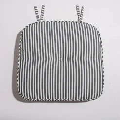 The Al Fresco Chair Cushion - Lauren'S Navy Stripe^Business & Pleasure Co. Online