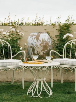 The Al Fresco Chair Cushion - Lauren'S Sage Stripe^Business & Pleasure Co. Discount