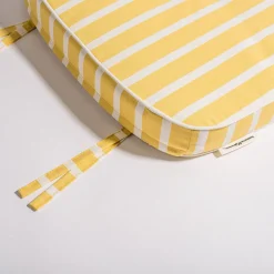 The Al Fresco Chair Cushion - Monaco Mimosa Stripe^Business & Pleasure Co. Online