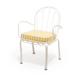 The Al Fresco Chair Cushion - Monaco Mimosa Stripe^Business & Pleasure Co. Online