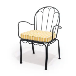 The Al Fresco Chair Cushion - Monaco Mimosa Stripe^Business & Pleasure Co. Online