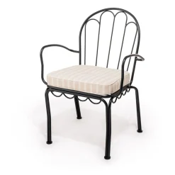 The Al Fresco Chair Cushion - Monaco Natural Stripe^Business & Pleasure Co. Hot