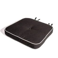 The Al Fresco Chair Cushion - Rivie Black^Business & Pleasure Co. Online