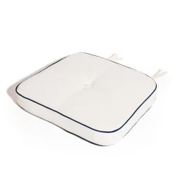 The Al Fresco Chair Cushion - Rivie White^Business & Pleasure Co. Sale