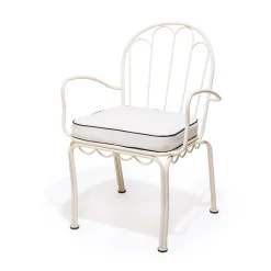 The Al Fresco Chair Cushion - Rivie White^Business & Pleasure Co. Sale