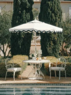 The Al Fresco Chair Cushion - Rivie White^Business & Pleasure Co. Sale