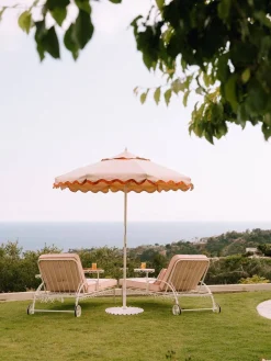 The Al Fresco Sun Lounger Cushion - Rivie Pink^Business & Pleasure Co. Hot