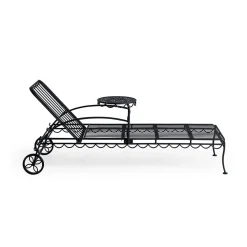 The Al Fresco Sun Lounger - Vintage Black^Business & Pleasure Co. Discount