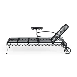 The Al Fresco Sun Lounger - Vintage Black^Business & Pleasure Co. Discount