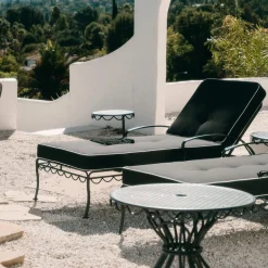 The Al Fresco Sun Lounger - Vintage Black^Business & Pleasure Co. Discount