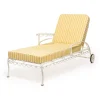The Al Fresco Sun Lounger Cushion - Monaco Mimosa Stripe^Business & Pleasure Co. Clearance