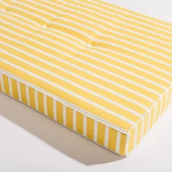 The Al Fresco Sun Lounger Cushion - Monaco Mimosa Stripe^Business & Pleasure Co. Clearance