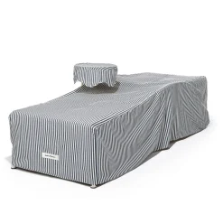 The Al Fresco Sun Lounger Cover - Lauren'S Navy Stripe^Business & Pleasure Co. Best