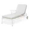 The Al Fresco Sun Lounger Cushion - Lauren'S Sage Stripe^Business & Pleasure Co. Outlet