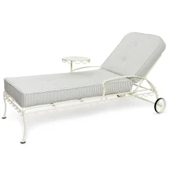 The Al Fresco Sun Lounger Cushion - Lauren'S Sage Stripe^Business & Pleasure Co. Outlet