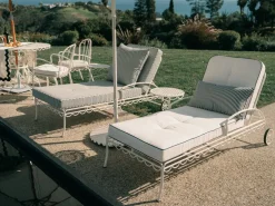 The Al Fresco Sun Lounger - Antique White^Business & Pleasure Co. New
