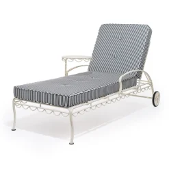 The Al Fresco Sun Lounger Cushion - Lauren'S Navy Stripe^Business & Pleasure Co. Fashion