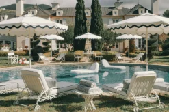 The Al Fresco Sun Lounger Cushion - Rivie White^Business & Pleasure Co. Discount