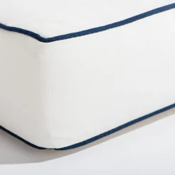The Al Fresco Sun Lounger Cushion - Rivie White^Business & Pleasure Co. Discount