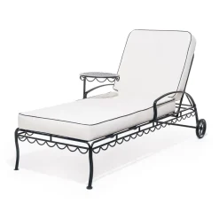 The Al Fresco Sun Lounger Cushion - Rivie White^Business & Pleasure Co. Discount