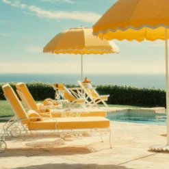 The Al Fresco Sun Lounger Cushion - Rivie Mimosa^Business & Pleasure Co. Outlet