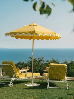 The Al Fresco Sun Lounger Cushion - Rivie Mimosa^Business & Pleasure Co. Outlet