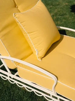 The Al Fresco Sun Lounger Cushion - Rivie Mimosa^Business & Pleasure Co. Outlet