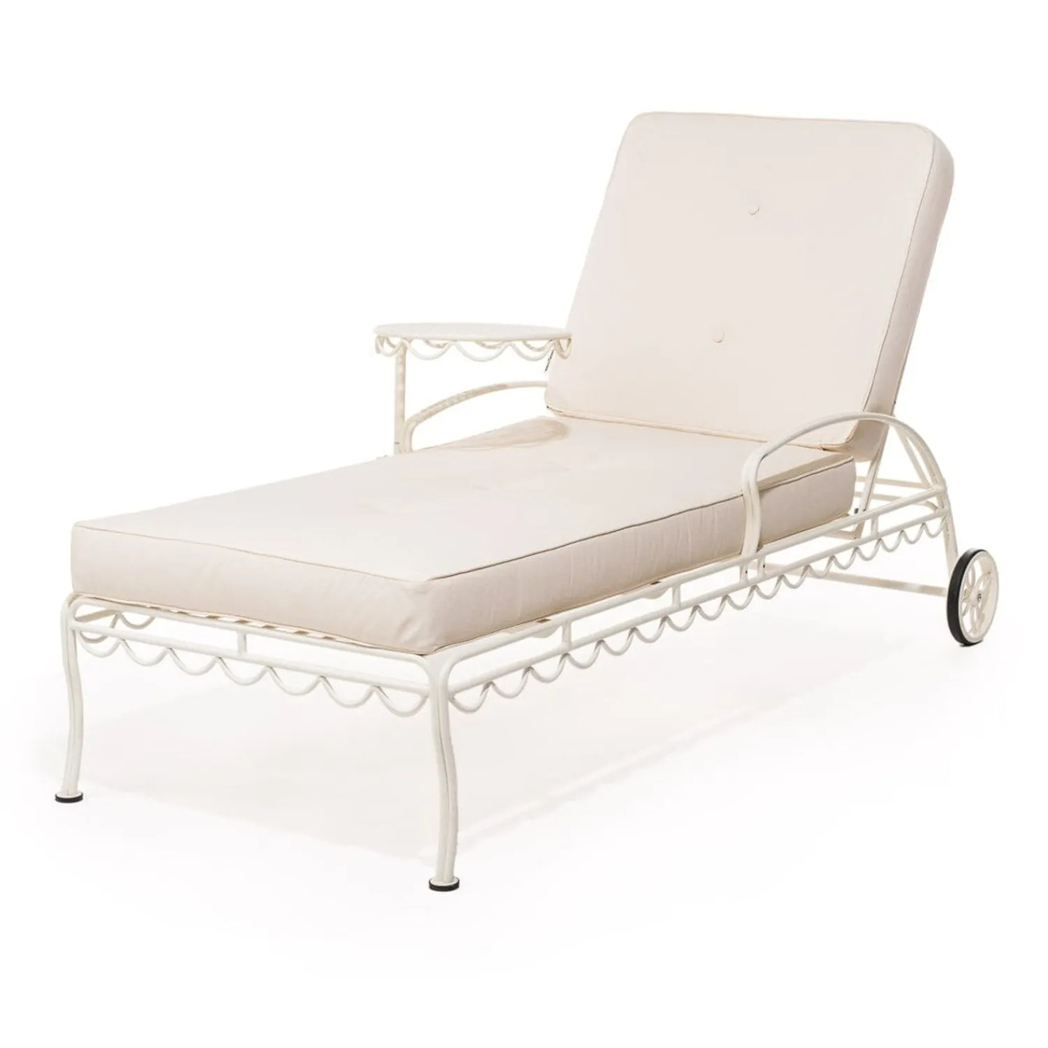 The Al Fresco Sun Lounger Cushion - Off White^Business & Pleasure Co. New