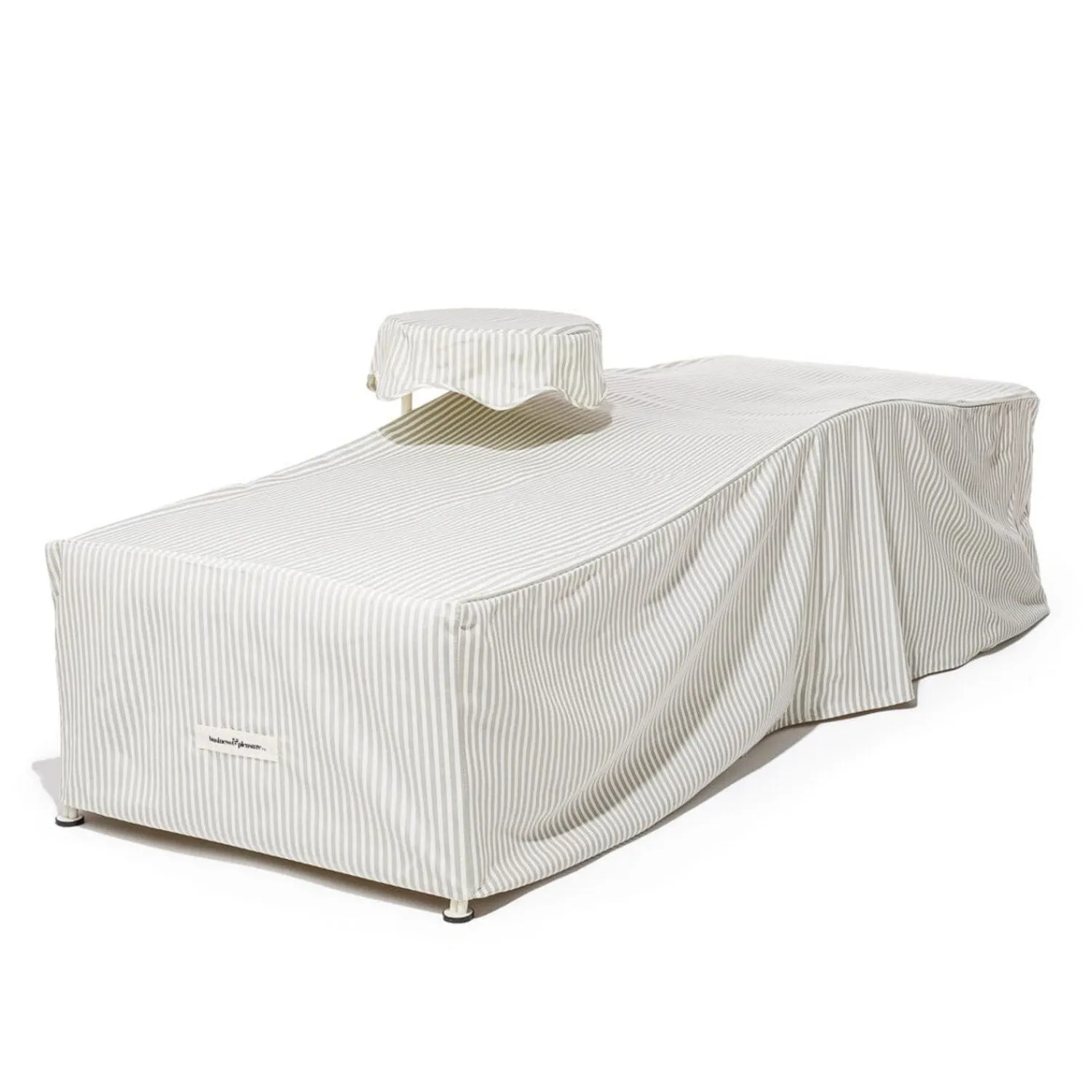 The Al Fresco Sun Lounger Cover - Lauren'S Sage Stripe^Business & Pleasure Co. Fashion