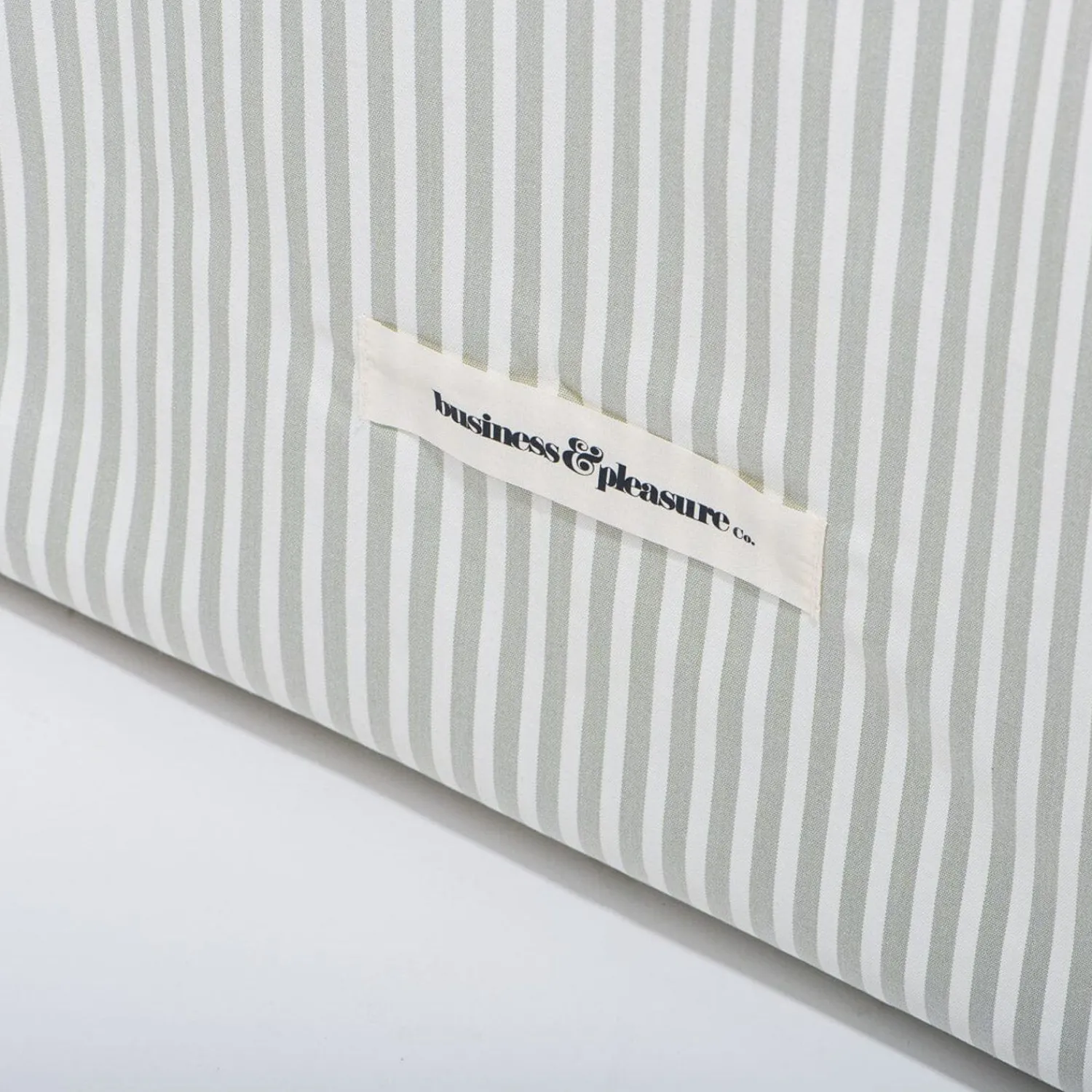 The Al Fresco Sun Lounger Cover - Lauren'S Sage Stripe^Business & Pleasure Co. Fashion
