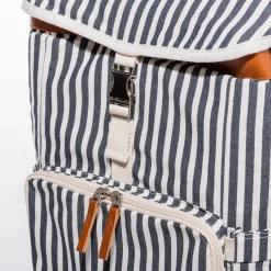 The Backpack Cooler - Laurens Navy Stripe^Business & Pleasure Co. Clearance
