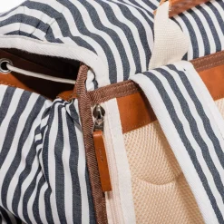 The Backpack Cooler - Laurens Navy Stripe^Business & Pleasure Co. Clearance