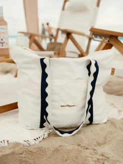 The Beach Bag - Rivie White^Business & Pleasure Co. Sale
