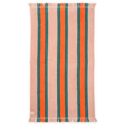 The Beach Towel - Bistro Dusty Pink Stripe^Business & Pleasure Co. Best