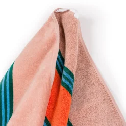The Beach Towel - Bistro Dusty Pink Stripe^Business & Pleasure Co. Best