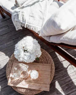 The Beach Towel - Lauren'S Sage Stripe^Business & Pleasure Co. Outlet