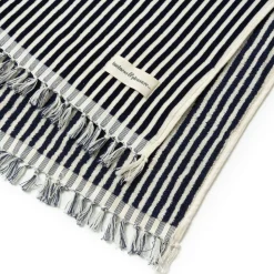 The Beach Towel - Lauren'S Navy Stripe^Business & Pleasure Co. Sale
