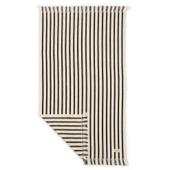 The Beach Towel - Monaco Black Stripe^Business & Pleasure Co. Outlet