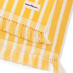 The Beach Towel - Monaco Mimosa Stripe^Business & Pleasure Co. Outlet