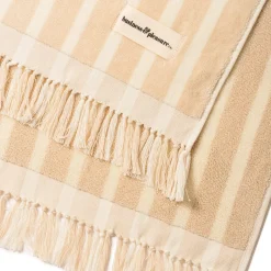 The Beach Towel - Monaco Natural Stripe^Business & Pleasure Co. Best