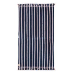 The Beach Towel - Monaco Navy And Pink Stripe^Business & Pleasure Co. Fashion