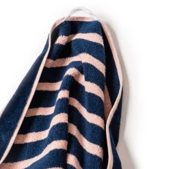 The Beach Towel - Monaco Navy And Pink Stripe^Business & Pleasure Co. Fashion