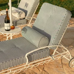 The Bolster Pillow - Laurens Navy Stripe^Business & Pleasure Co. Online