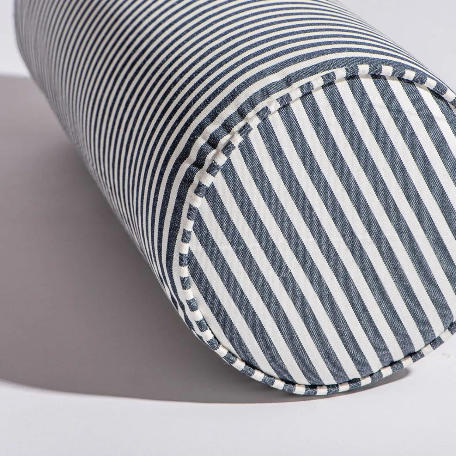 The Bolster Pillow - Laurens Navy Stripe^Business & Pleasure Co. Online