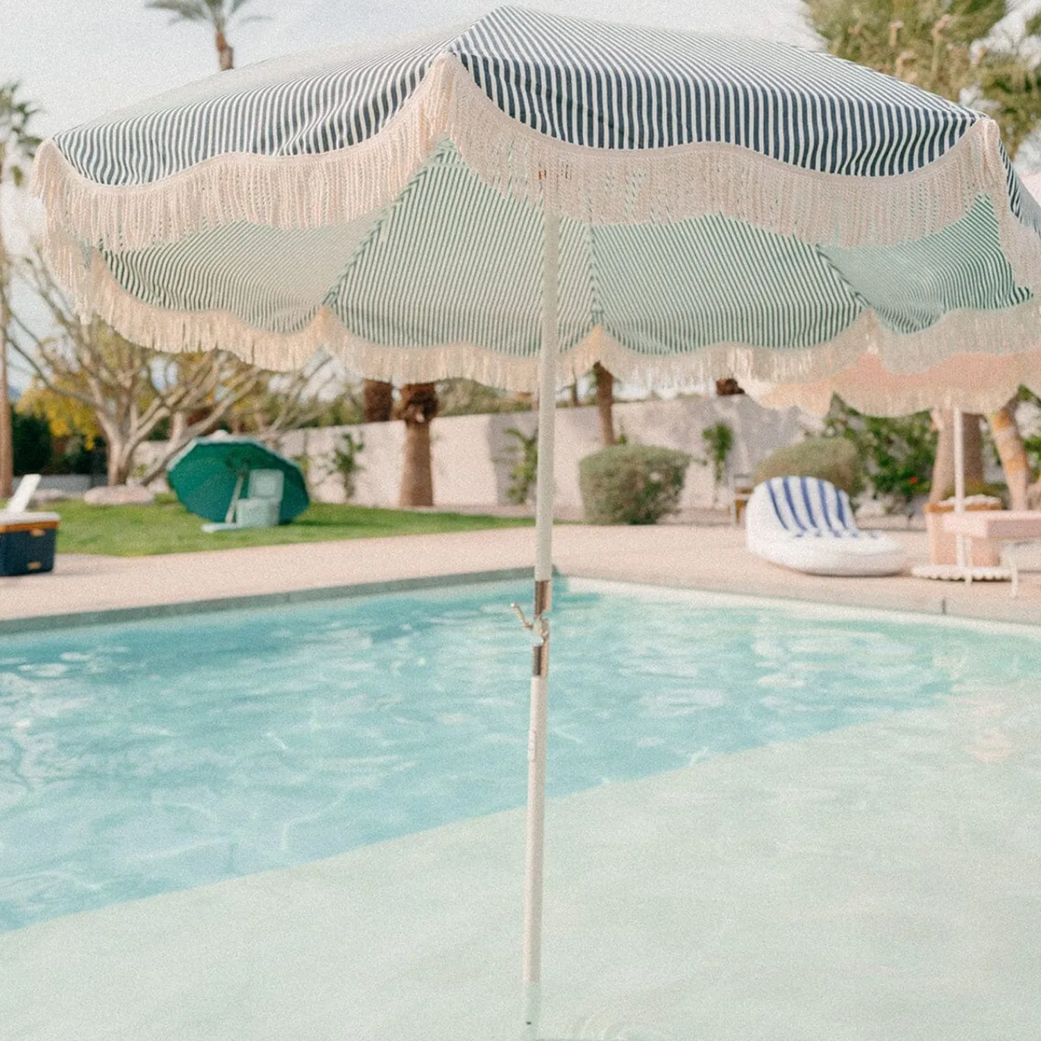 The Club Umbrella - Lauren'S Navy Stripe^Business & Pleasure Co. Clearance