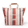 The Cooler Tote Bag - Bistro Dusty Pink Stripe^Business & Pleasure Co. Fashion