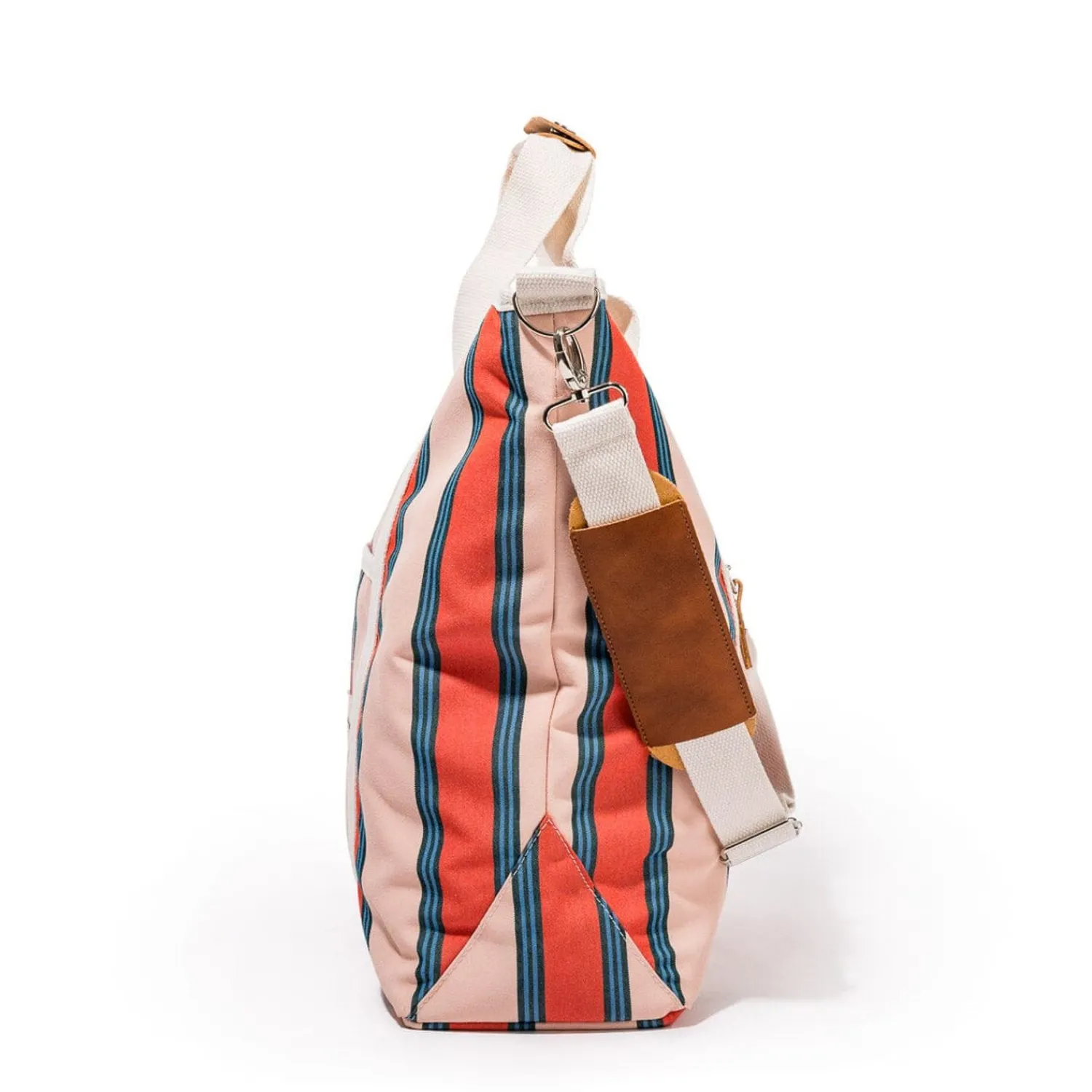 The Cooler Tote Bag - Bistro Dusty Pink Stripe^Business & Pleasure Co. Fashion